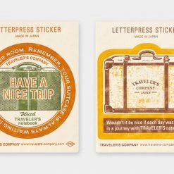 Traveler's Company - Letterpress Sticker - Yellow