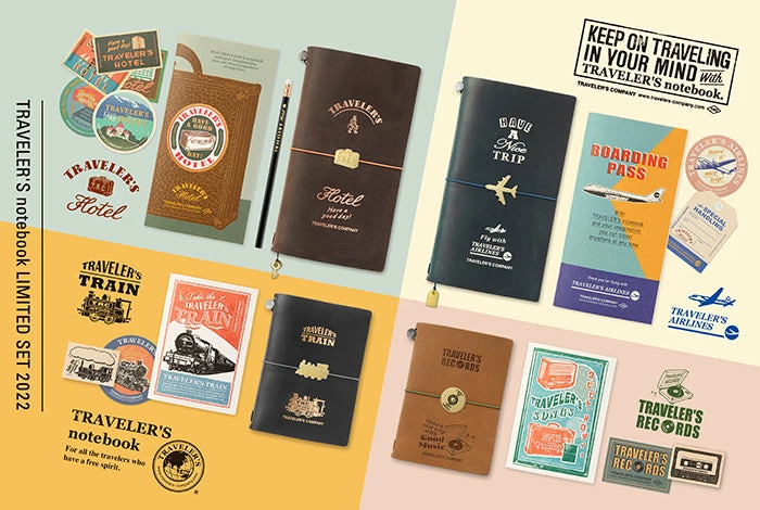 Hot Sale π₯° Traveler's Company - Traveler's Notebook - Limited Set 2022 - Traveler's Airlines π 4 Traveler's Company - Traveler's Notebook - Limited Set 2022 - Traveler's Airlines