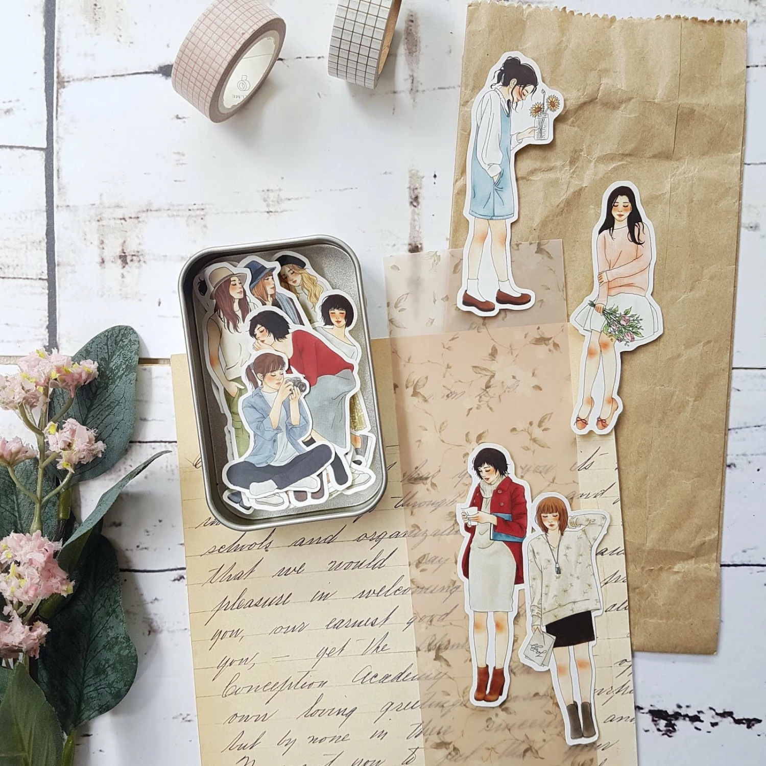 Outlet π Windry R. - Planner Sticker - Love Story (Tin) π 4 Windry R. - Planner Sticker - Love Story (Tin)