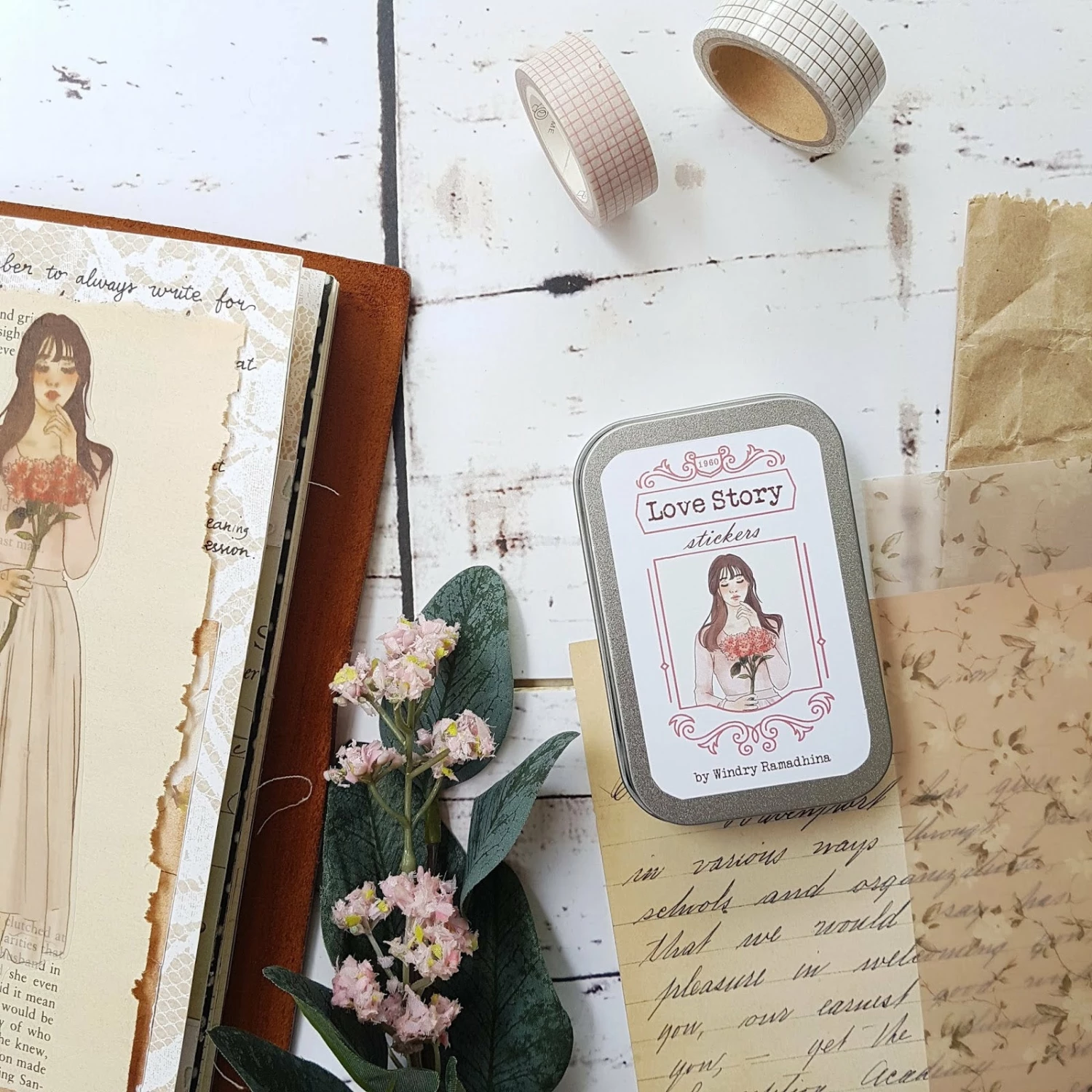 Outlet π Windry R. - Planner Sticker - Love Story (Tin) π 6 Windry R. - Planner Sticker - Love Story (Tin)