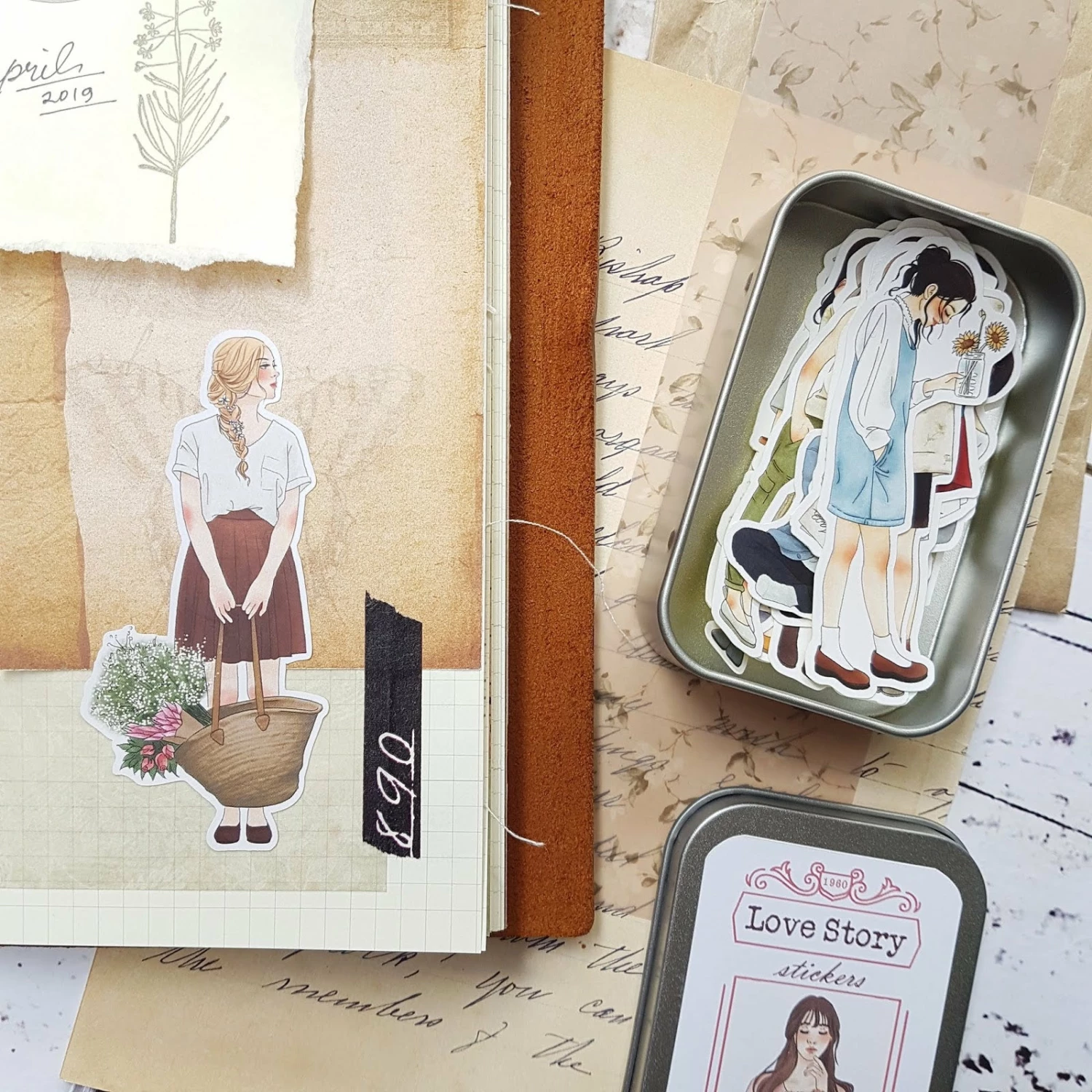 Outlet π Windry R. - Planner Sticker - Love Story (Tin) π 7 Windry R. - Planner Sticker - Love Story (Tin)