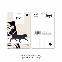 Lovi - Ornament - Cat - 12cm - Black Animal Lovers