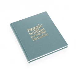 Bookbinders Design - Cloth Notebook - Quote - Magic Brilliant - Dusty Green Notebooks