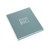 Notebooks Bookbinders Design - Cloth Notebook - Quote - Dream Big - Dusty Green