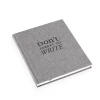 Notebooks Bookbinders Design - Cloth Notebook - Quote - Don't Forget - Light Grey