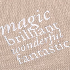 Bookbinders Design - Cloth Notebook - Quote - Magic Brilliant - Sandbrown