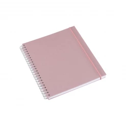 Bookbinders Design - Notebook - Wire-O - Hard - Medium - Dusty Pink Notebooks