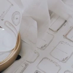 Meow Illustration - Washi Tape - Retro Labels